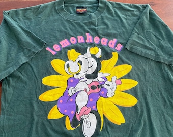 d*様 90s Lemonheads cow T-shirt XL Vintage The Lemonheads Band 1992 Rare Original Concert Cow