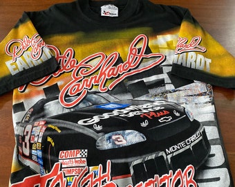 Vintage Dale Earnhardt Tough Competitor Nascar All Over Print T-shirt