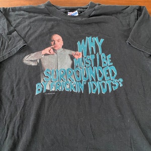 Vintage 1998 Dr Evil Austin Powers Movie Promo T-shirt Vintage 1998 Dr Evil Austin Powers Movie Promo T-shirt