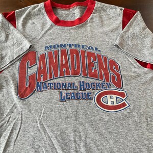 Montreal Canadiens T-Shirt Mens Size XLT 2XT Red Tall Wicking Habs New NHL  LNH