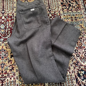 Vintage 70s GWG Flared Brown Trousers 34 x 32 Made in Canada