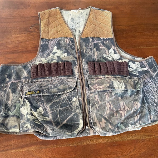 Vintage Golden Retriever Mossy Oak Hunting Vest