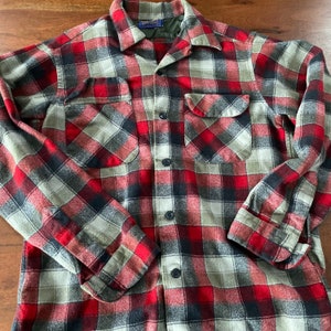 Vintage Pendleton Plaid Flannel Shirt Made in USA