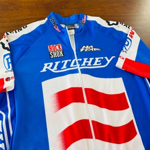Vintage No Fear Rock Shox Mountain Bike Jersey