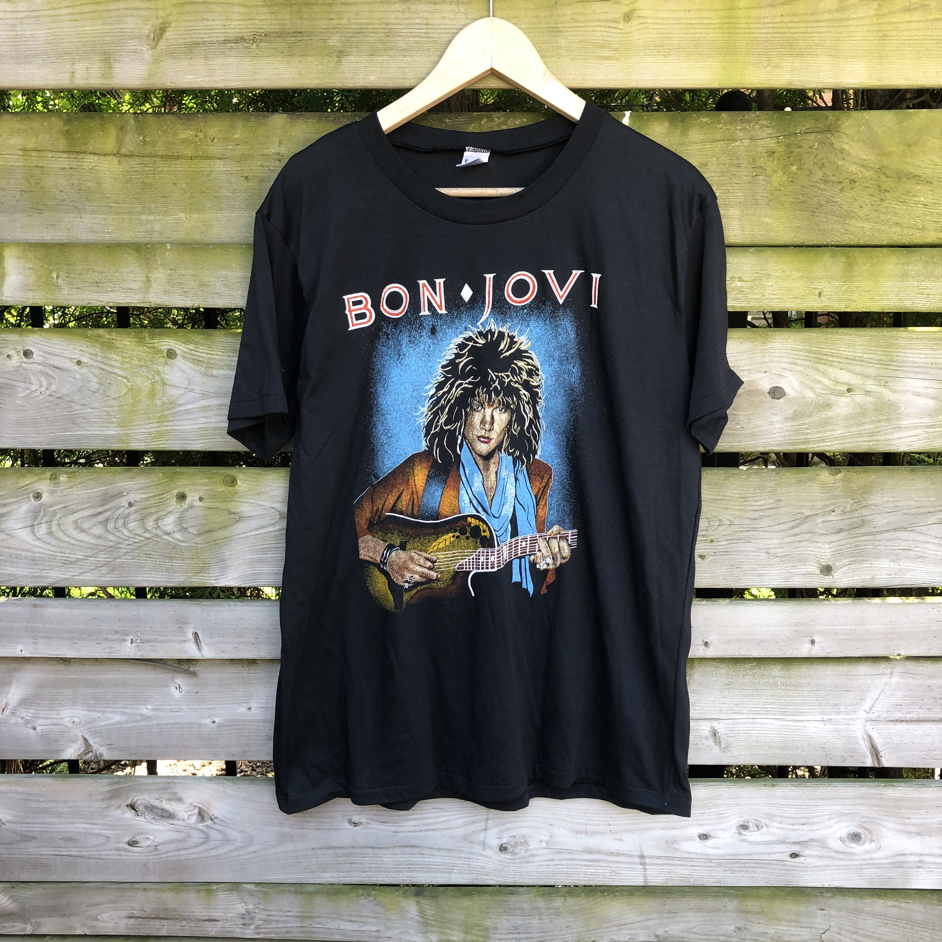 レア☆XL☆90s☆USA製☆BON JOVI☆バンド Tシャツ☆ブラック
