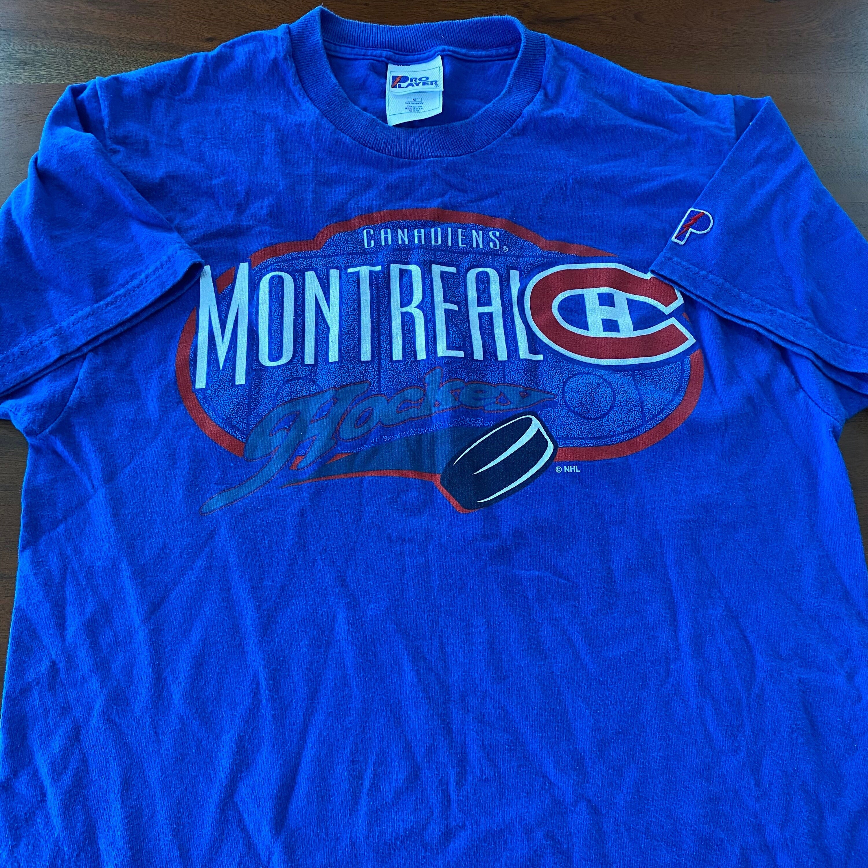 Montreal Canadiens T-Shirt Mens Size XLT 2XT Red Tall Wicking Habs New NHL  LNH