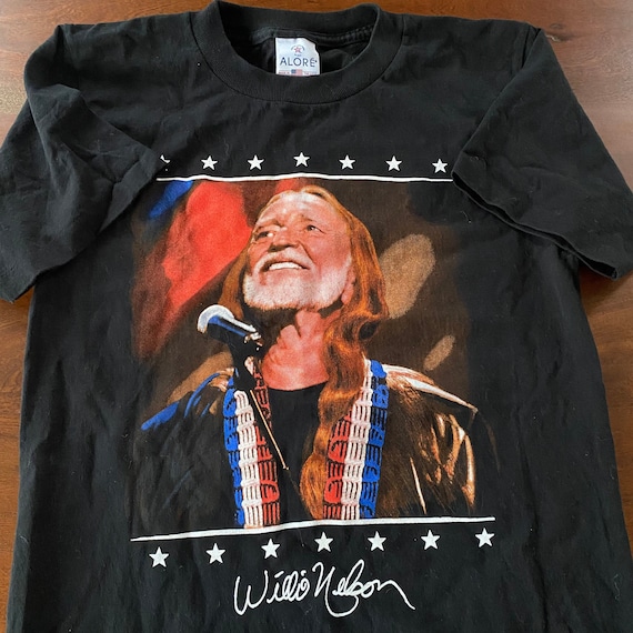 Vintage 90s Willie Nelson T-shirt Made in USA - Etsy