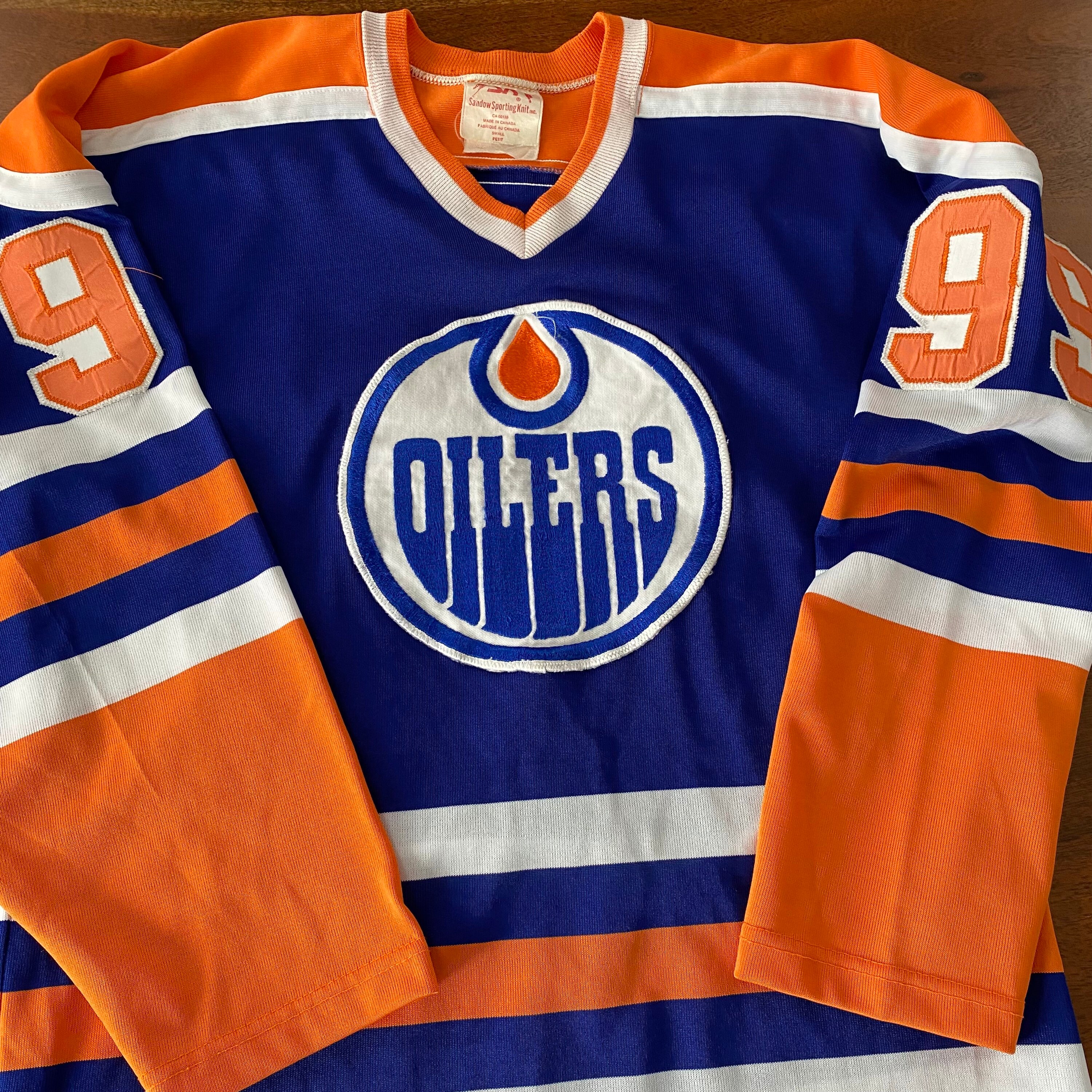 Edmonton Oilers 1980-1982 Wayne Gretzky Hockey Jersey (36/Small