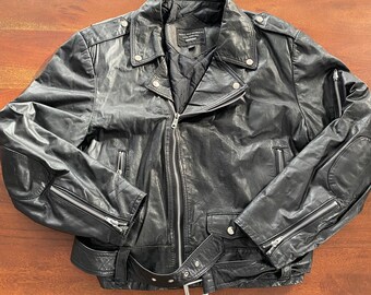 【SATIIIZ】Diel Noncollar Vintage Leather Jacket SATIIIZ】Diel Noncollar Vintage Leather Jacket (SATiiiZ