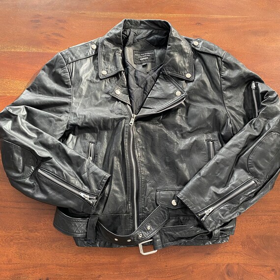 Vintage Leather Sears Biker/motorcycle Punk Jacket - Etsy