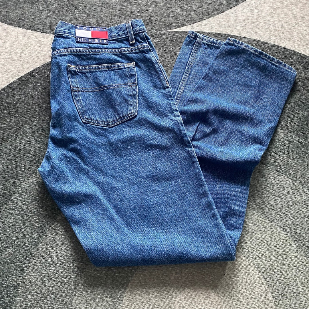 Vintage Tommy Hilfiger Blue Jeans Made in Canada 35 X 34 Etsy Canada