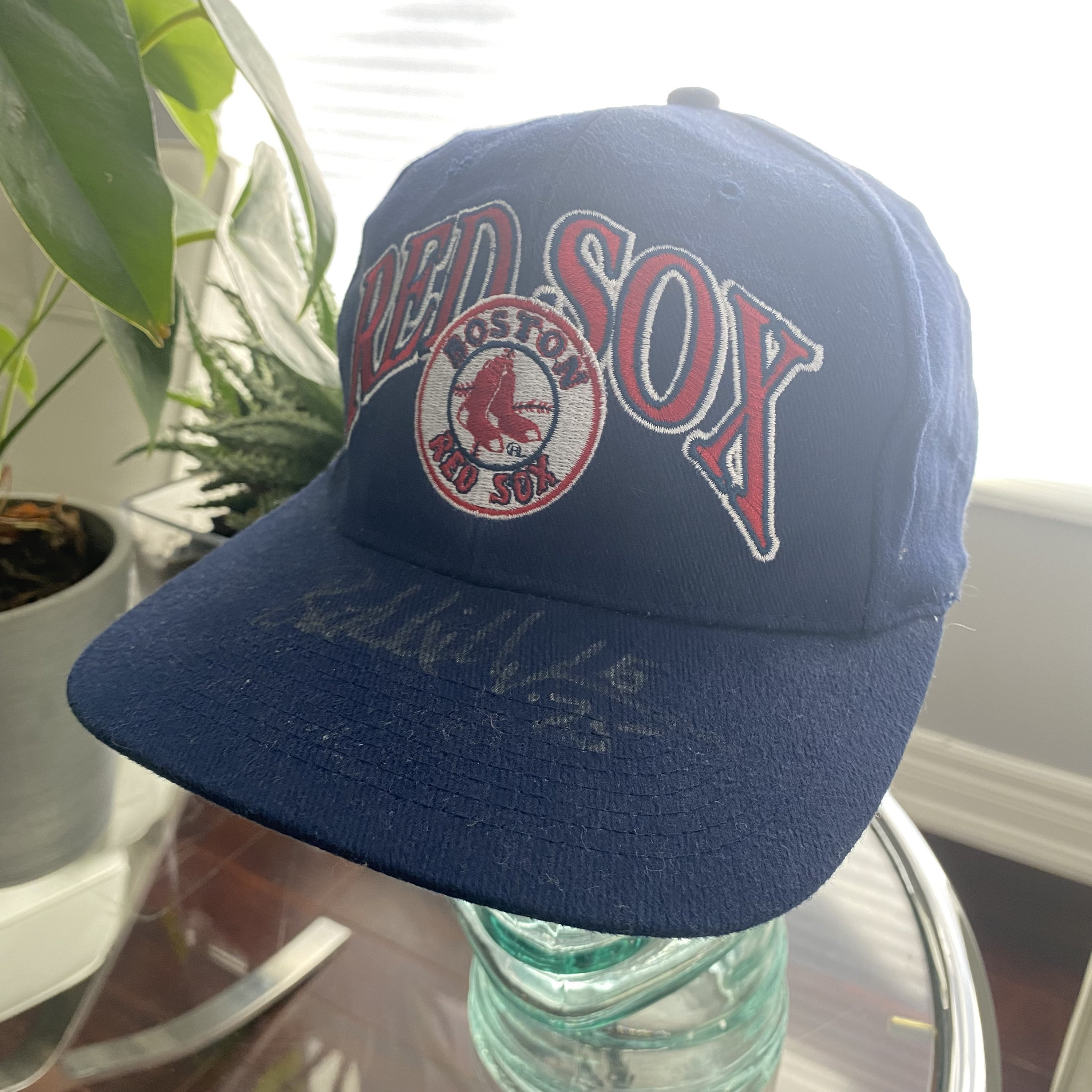 Vintage Signed Boston Red Sox Starter Hat 