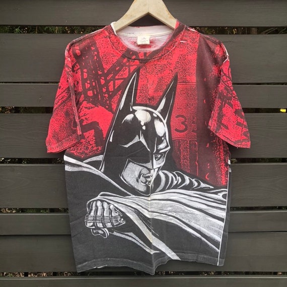 Print DC Graphic Vintage 1992 - Etsy Allover T-shirt Comics Norway Batman