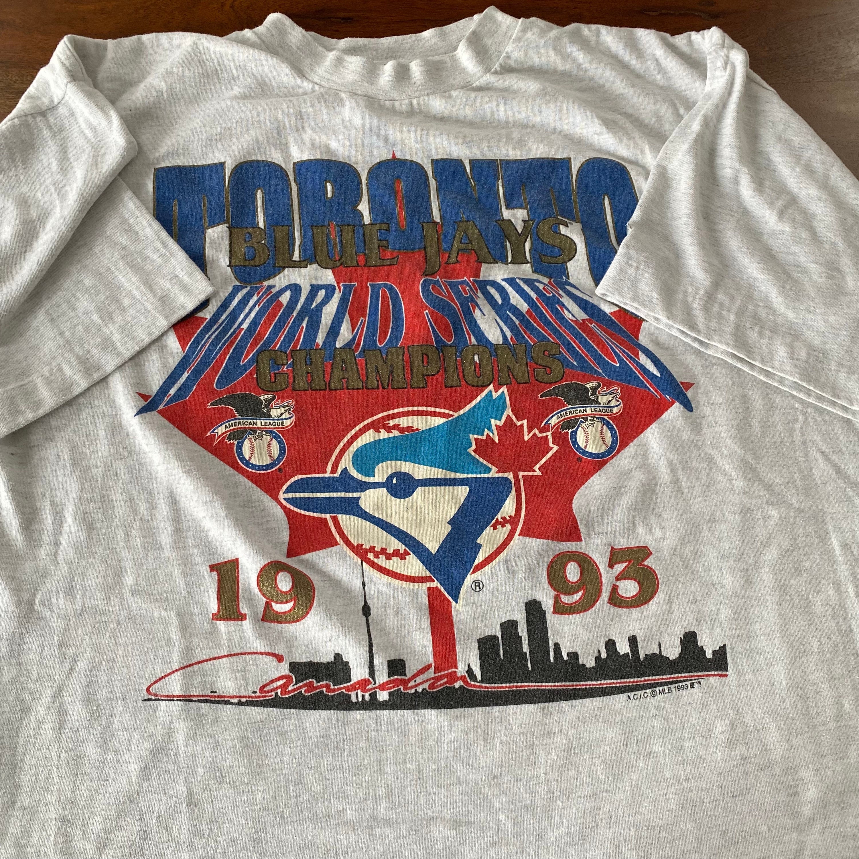 Toronto Blue Jays Vintage original 90s American League Champs T-Shirt Sz XL