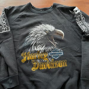 Vintage 1985 3D Emblem Harley Davidson Sweater Made in USA