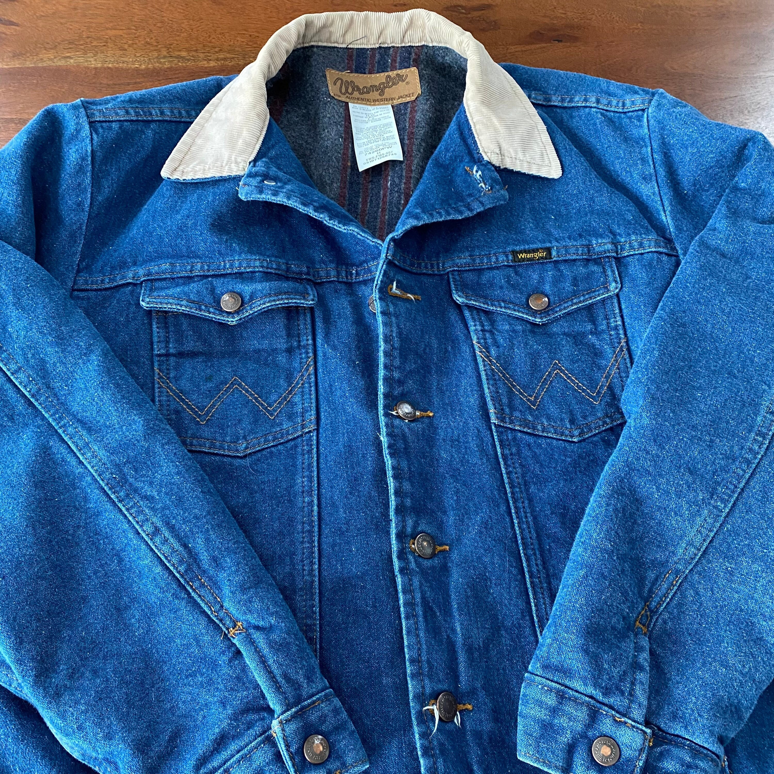 Wrangler jean jacket corduroy cheap collar
