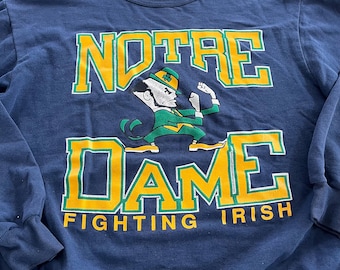 Vintage Fighting Irish Notre Dame Crewneck Sweater Made in Canada