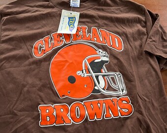 Maglietta vintage anni '90 dei Cleveland Browns, in saldo, prodotta negli Stati Uniti