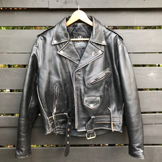 Vintage Wolff Leather Motorcycle Jacket