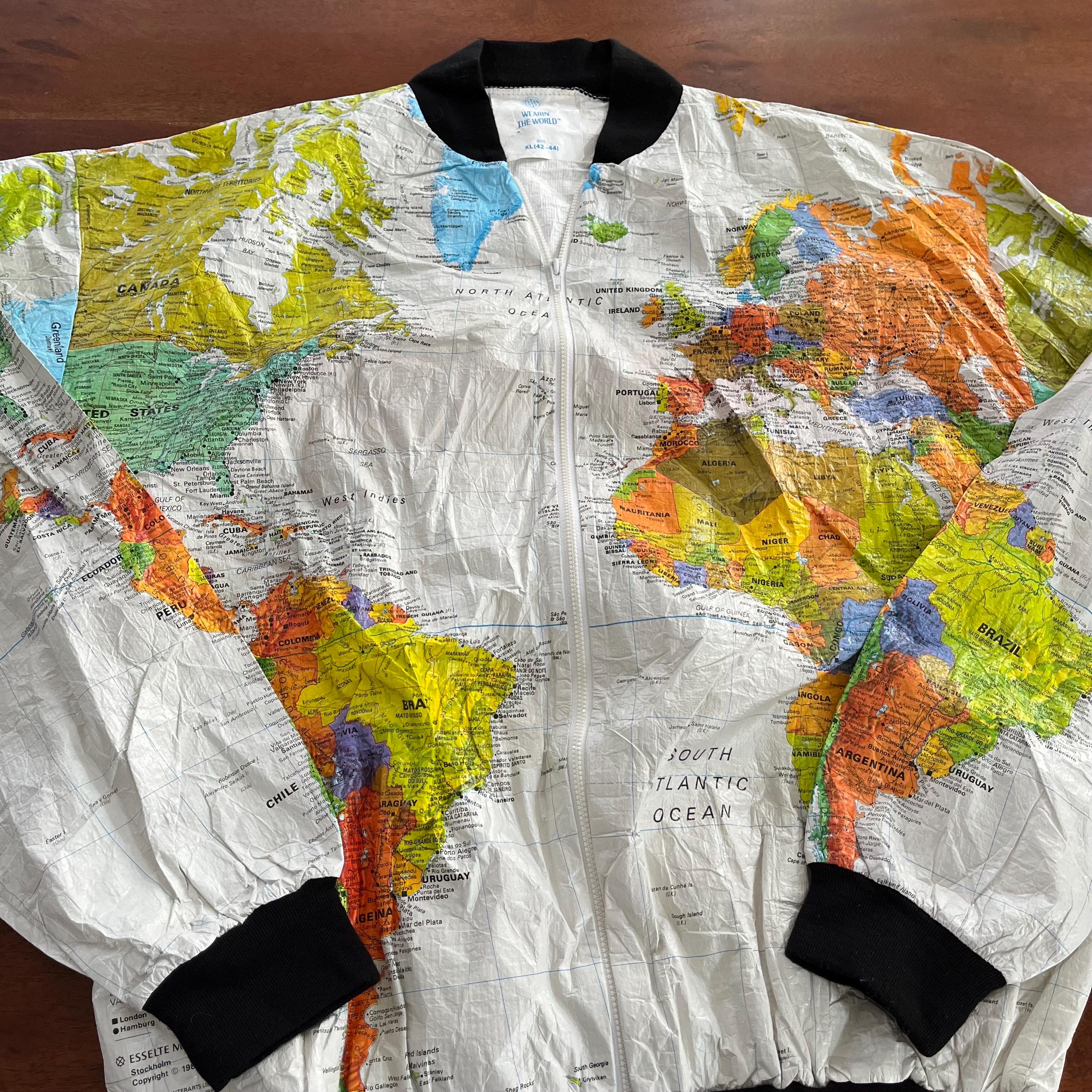 Vintage Tyvek World Map “wearin