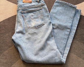 Vintage Levis 631 Orange Tab Light Blue Jeans 33 x 30 Made in Canada