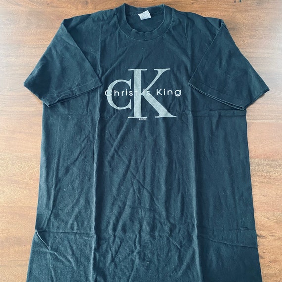 Vintage Christ is King Calvin Klein T 