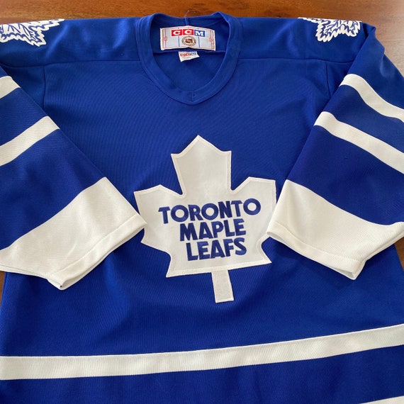 TORONTO MAPLE LEAFS 90s NHL ICE HOCKEY JERSEY CCM CANADA VINTAGE MENS ADULT  SZ S
