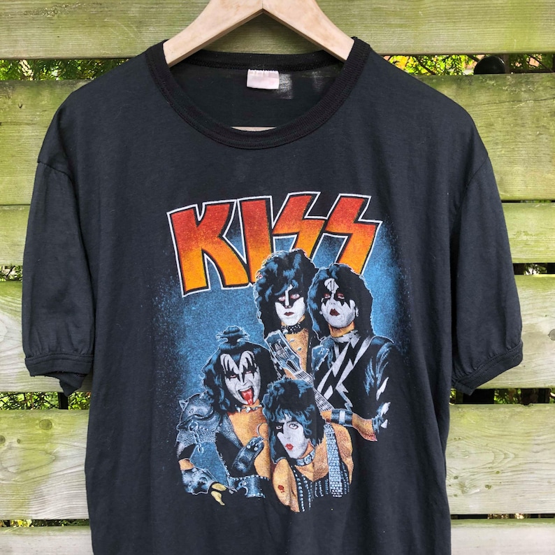 RARE Vintage Early '80s KISS Band T-shirt - Etsy