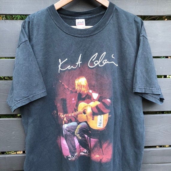 Vintage Mid-90s Kurt Cobain Nirvana MTV Unplugged T-shirt - Etsy