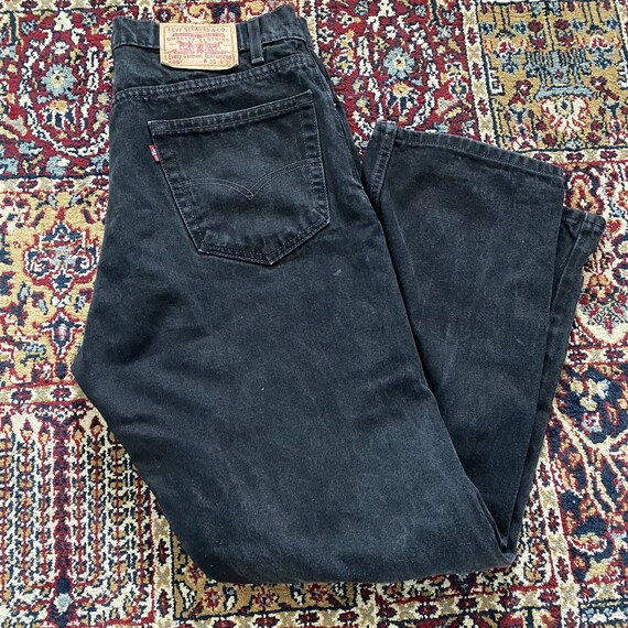 Vintage Levis 505 Black Denim Jeans Made in Mexico 36 x 30 - Etsy France
