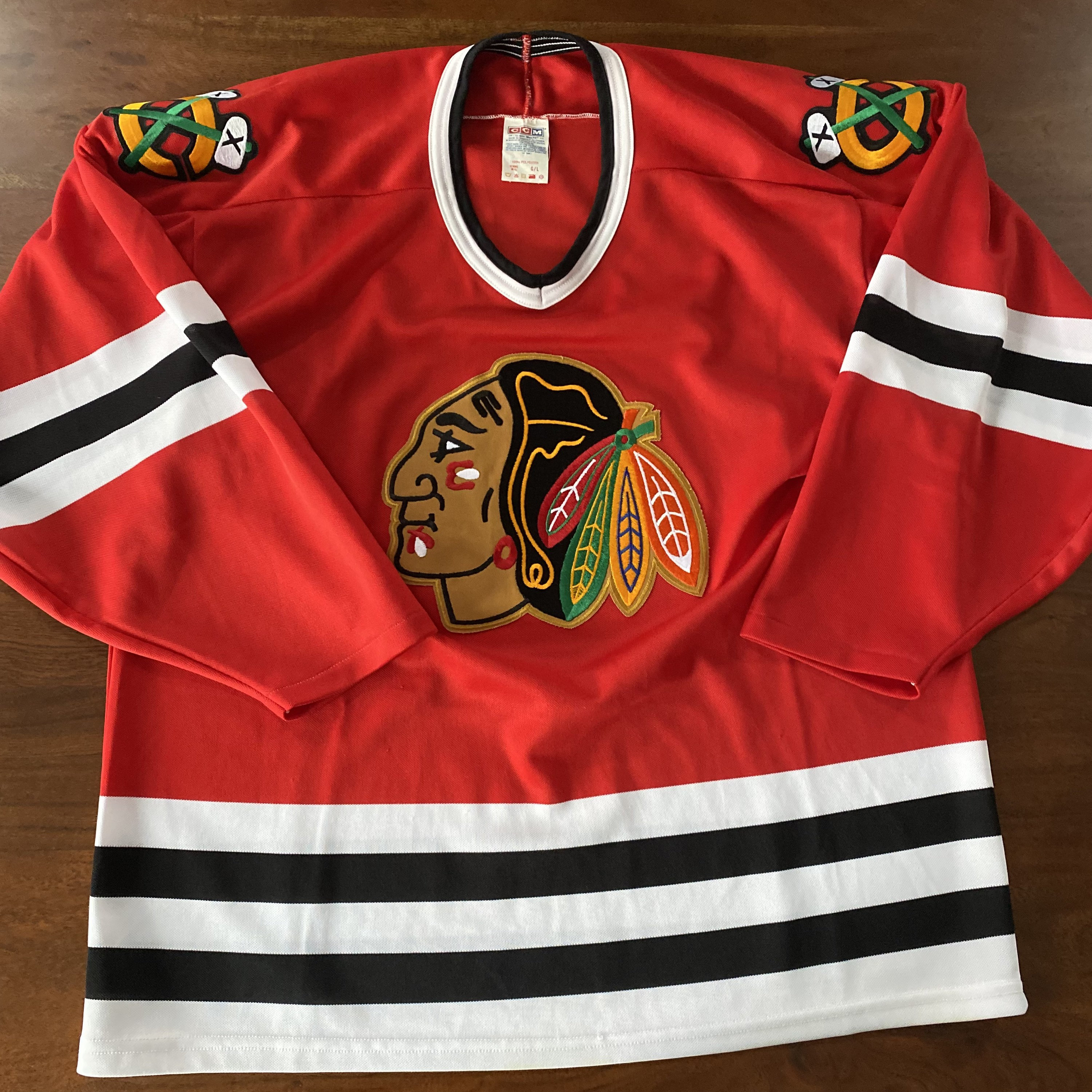 vintage chicago blackhawks ccm - Gem