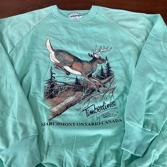 Vintage 80s SearchMont, Ontario Timberlines Deer … - image 1