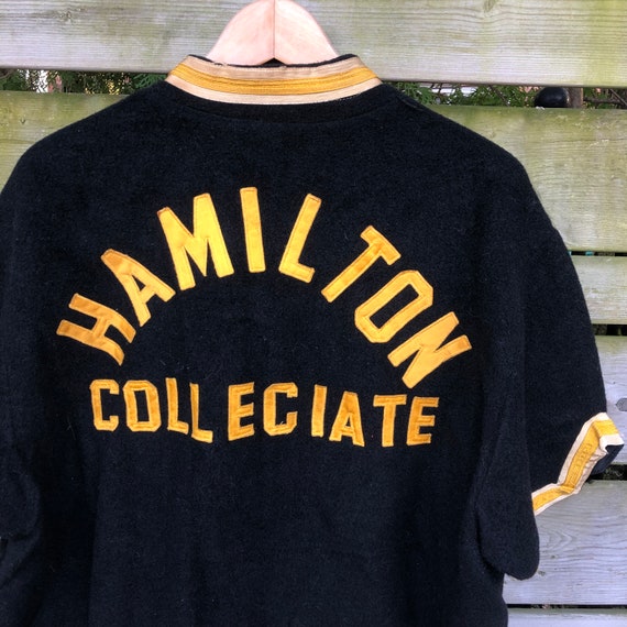 Vintage 1960's Hamilton Collegiate Snap Button Jer