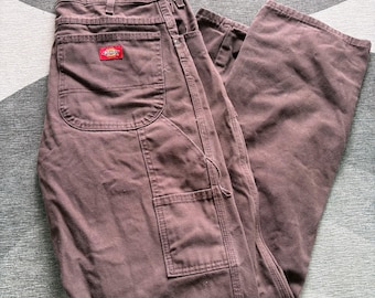 Vintage Dickies Carpenter Pants in Dark Brown 34 x 34