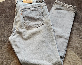 Levis 950 Orange Tab Light Wash Relaxed Fit Tapered Leg Denim  display picture 1