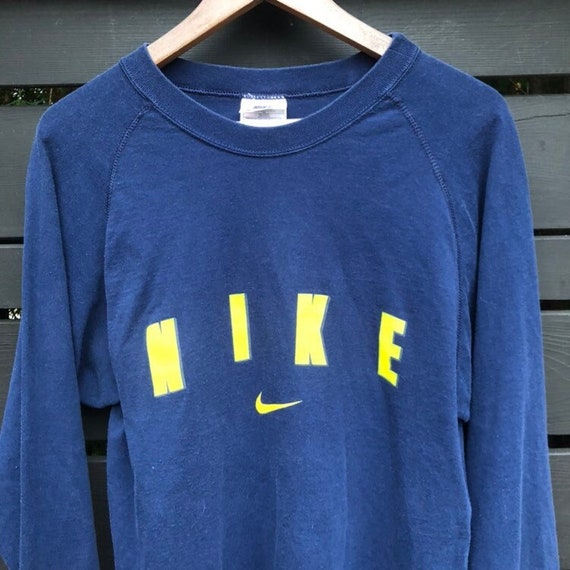 Vintage Long Sleeve Nike Spell-out T-shirt - Etsy Vintage Long Sleeve Nike Spell-out T-shirt - Etsy