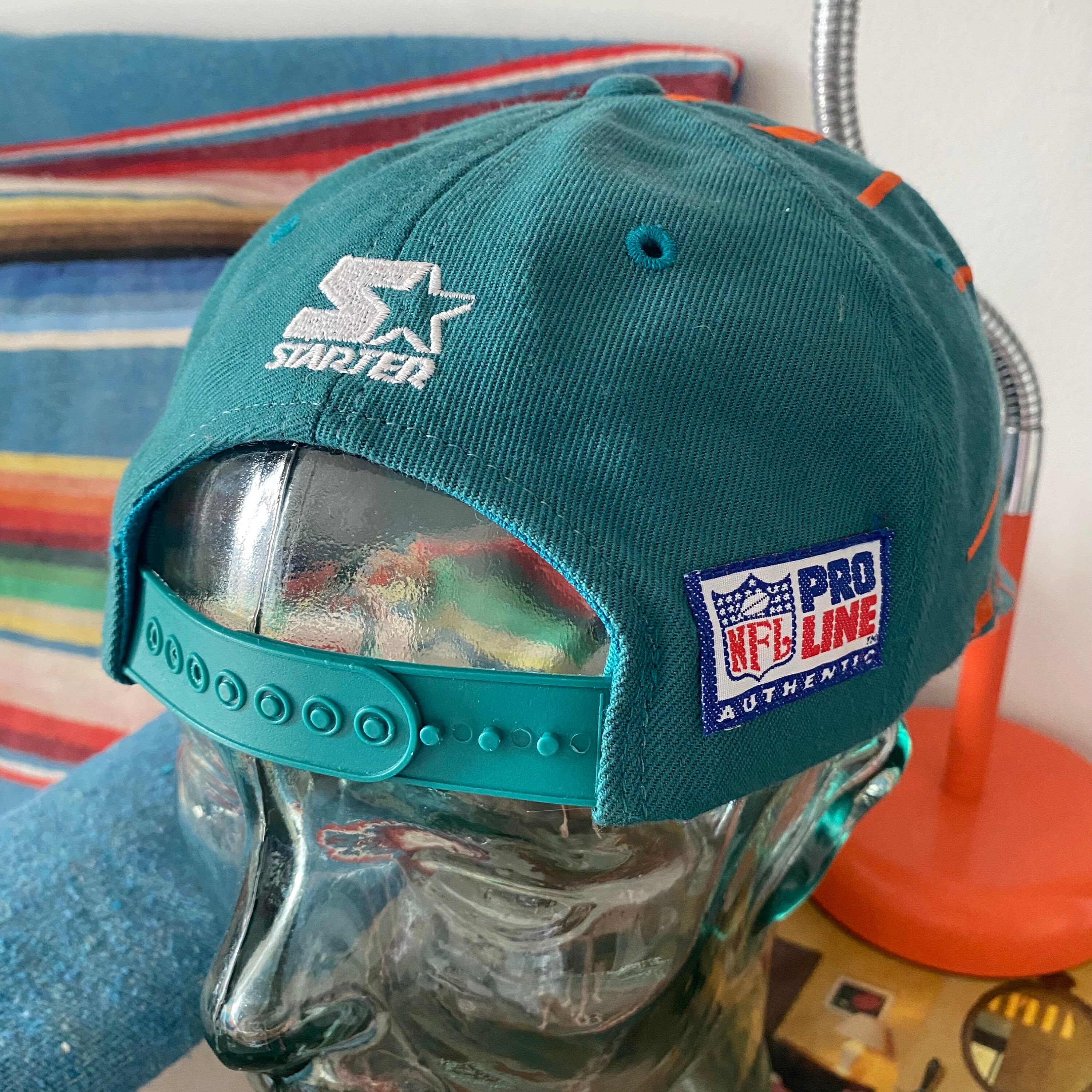 応援グッズ 90s VINTAGE MIAMI DOLPHINS PROLINE Miami Dolphins Vintage Logo Athletic Shark Tooth 90s NFL Pro