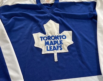 Vintage 80s Toronto Maple Leafs Hockey Jersey Made in Canada