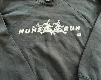 Vintage 1990 Nuns on the Run Movie Promo Sweater