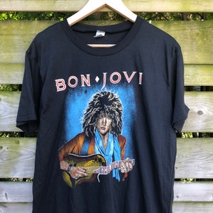 Vintage 80&#39;s Bon Jovi T-shirt New Old Stock