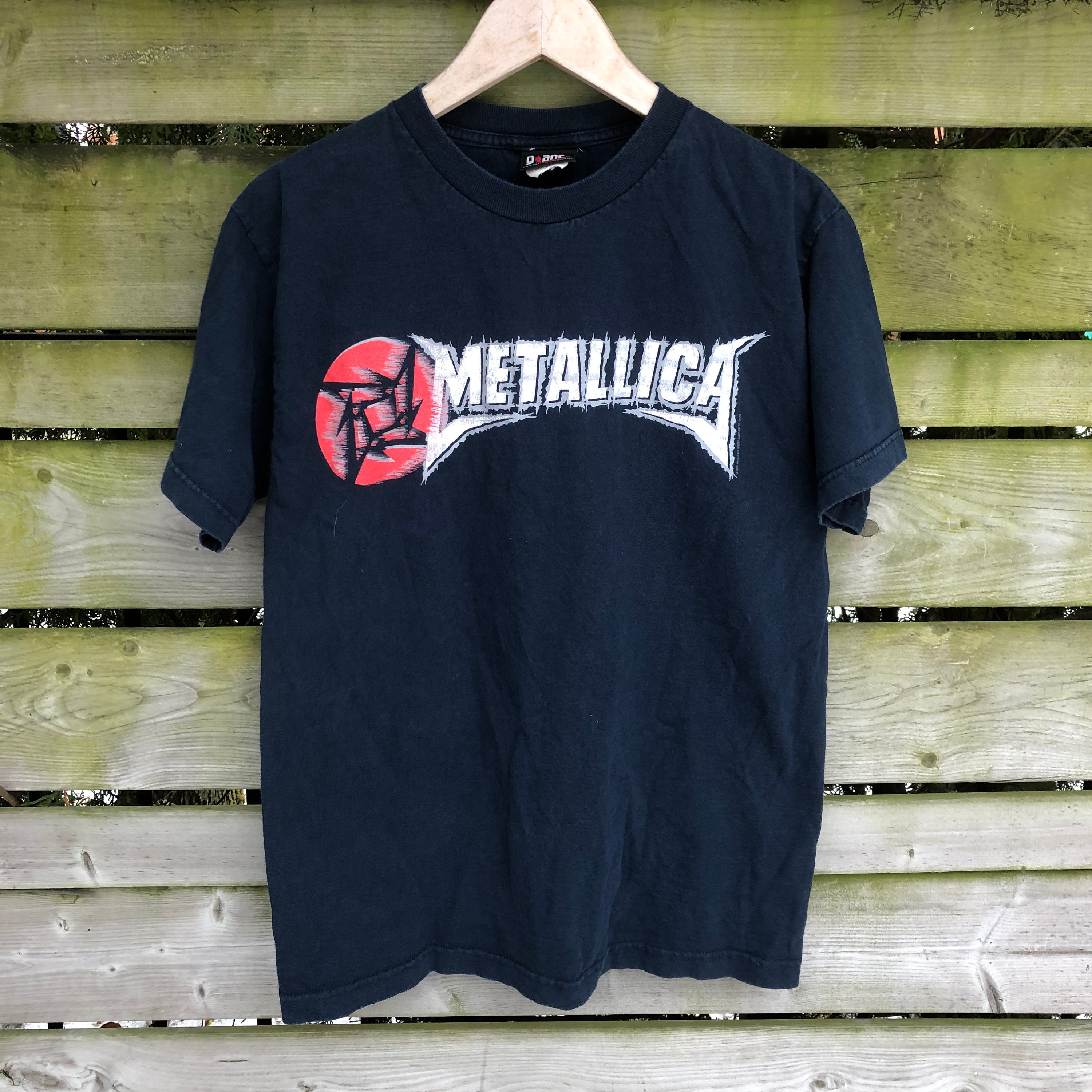 L) Vintage band metallica 1988 damage inc t shirt, Men's Fashion