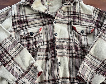 Vintage 60s Pheasant Hunt Wool Flannel Plaid Jacket Made in Canada