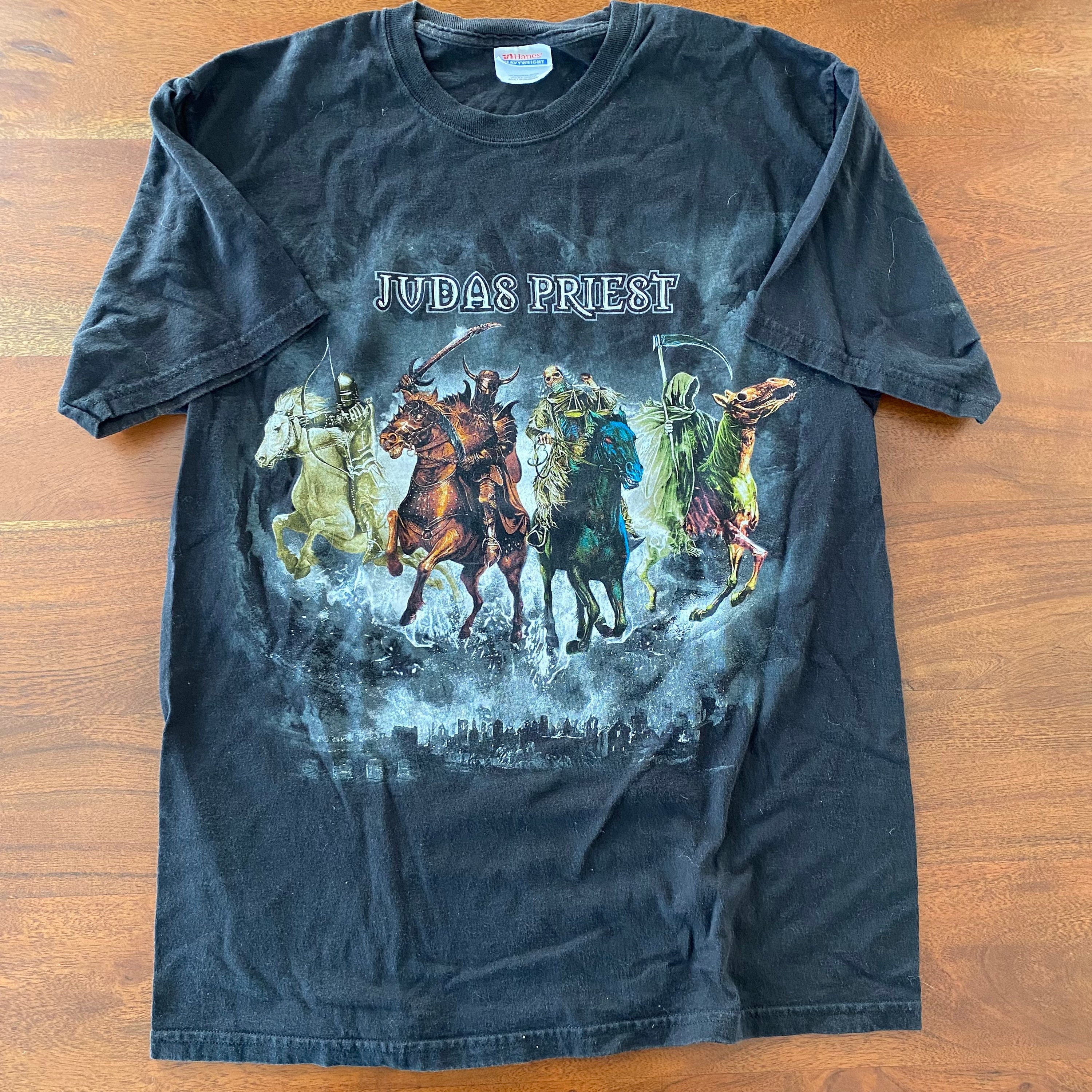 Vintage Y2K Judas Priest Nostradamus Tour Horsemen T-shirt