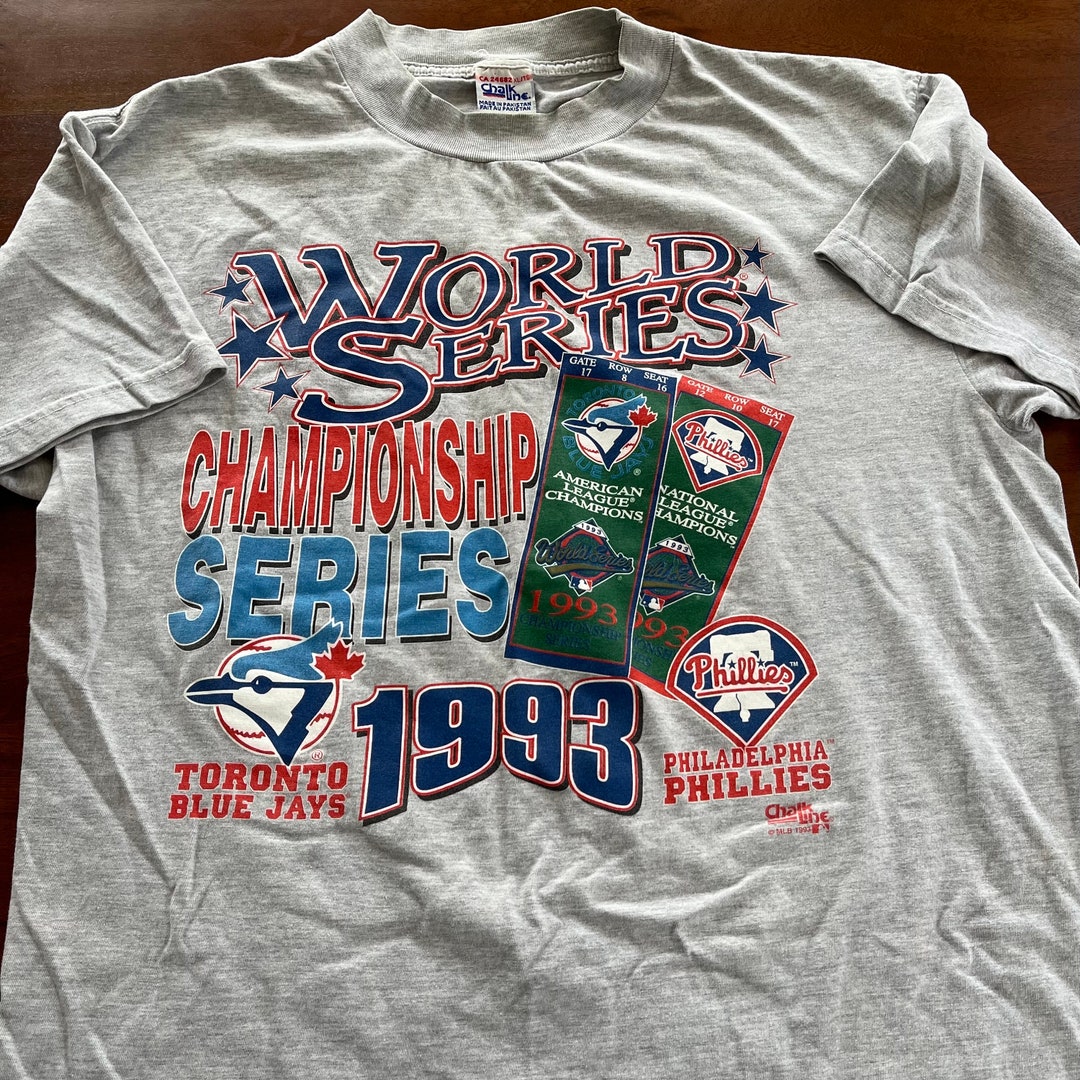 Vintage 1993 Toronto Blue Jays Chalk Line T-shirt - Etsy Canada