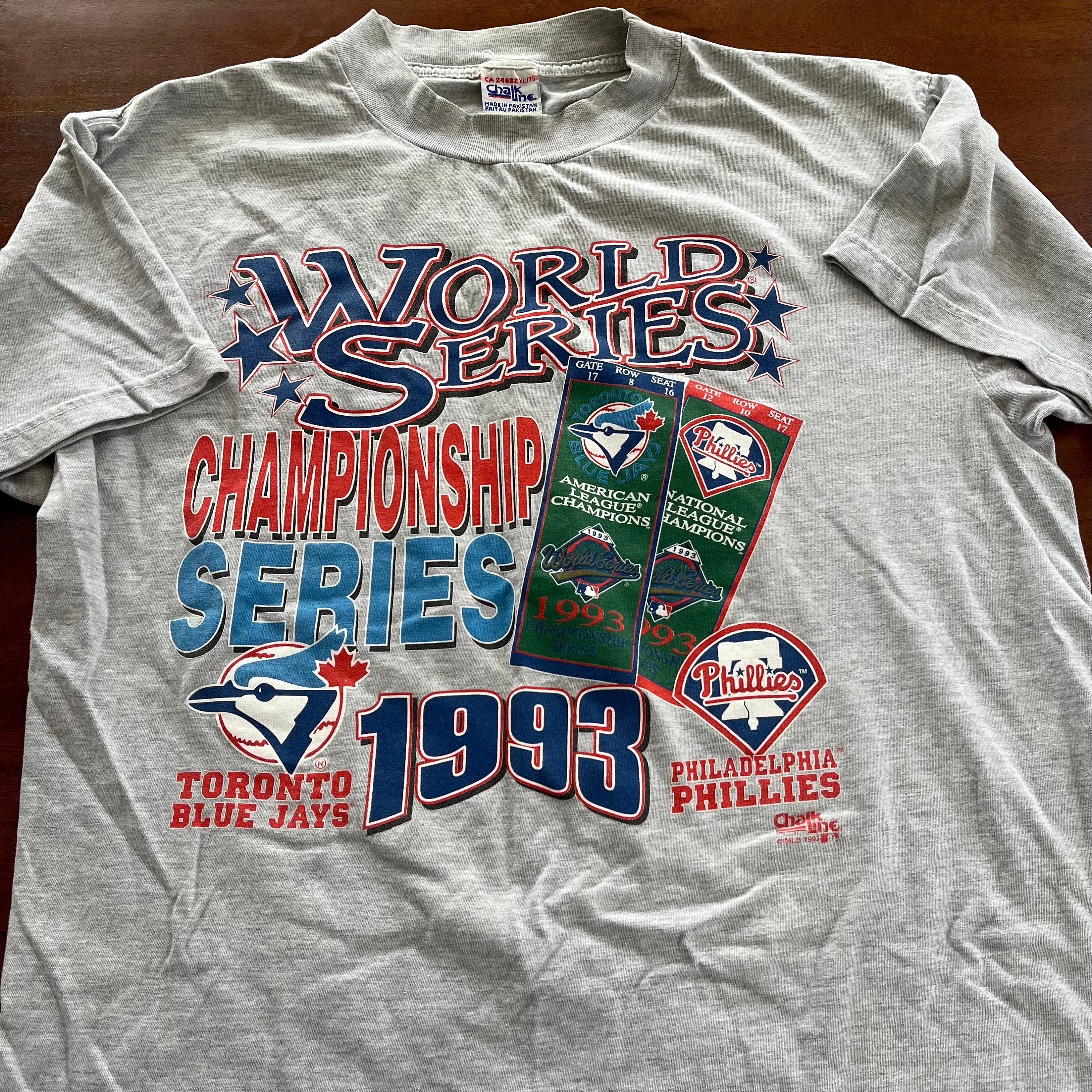 Vintage 1993 Toronto Blue Jays Chalk Line T-shirt - Etsy Canada