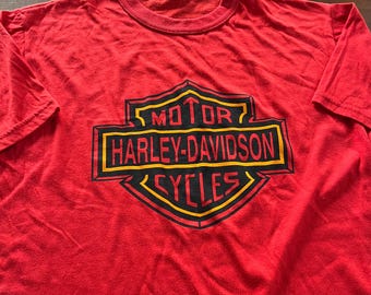 1988 Harley Davidson Pocket Tee - Etsy