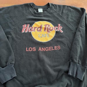 Vintage Hard Rock Cafe Los Angeles Crewneck Sweater Made in USA