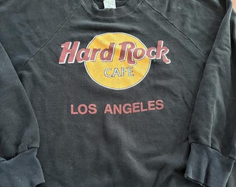 Vintage Hard Rock Cafe Los Angeles Crewneck Sweater Made in USA