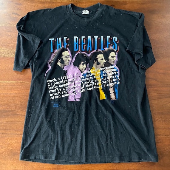 Vintage 1991 Backstage Pass Beatles Graphic T-shi… - image 2