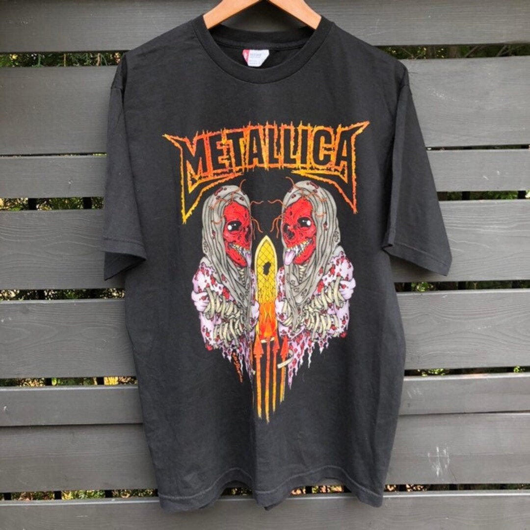 Vintage 2003 Metallica Summer Sanitarium Tour T-shirt on Levis